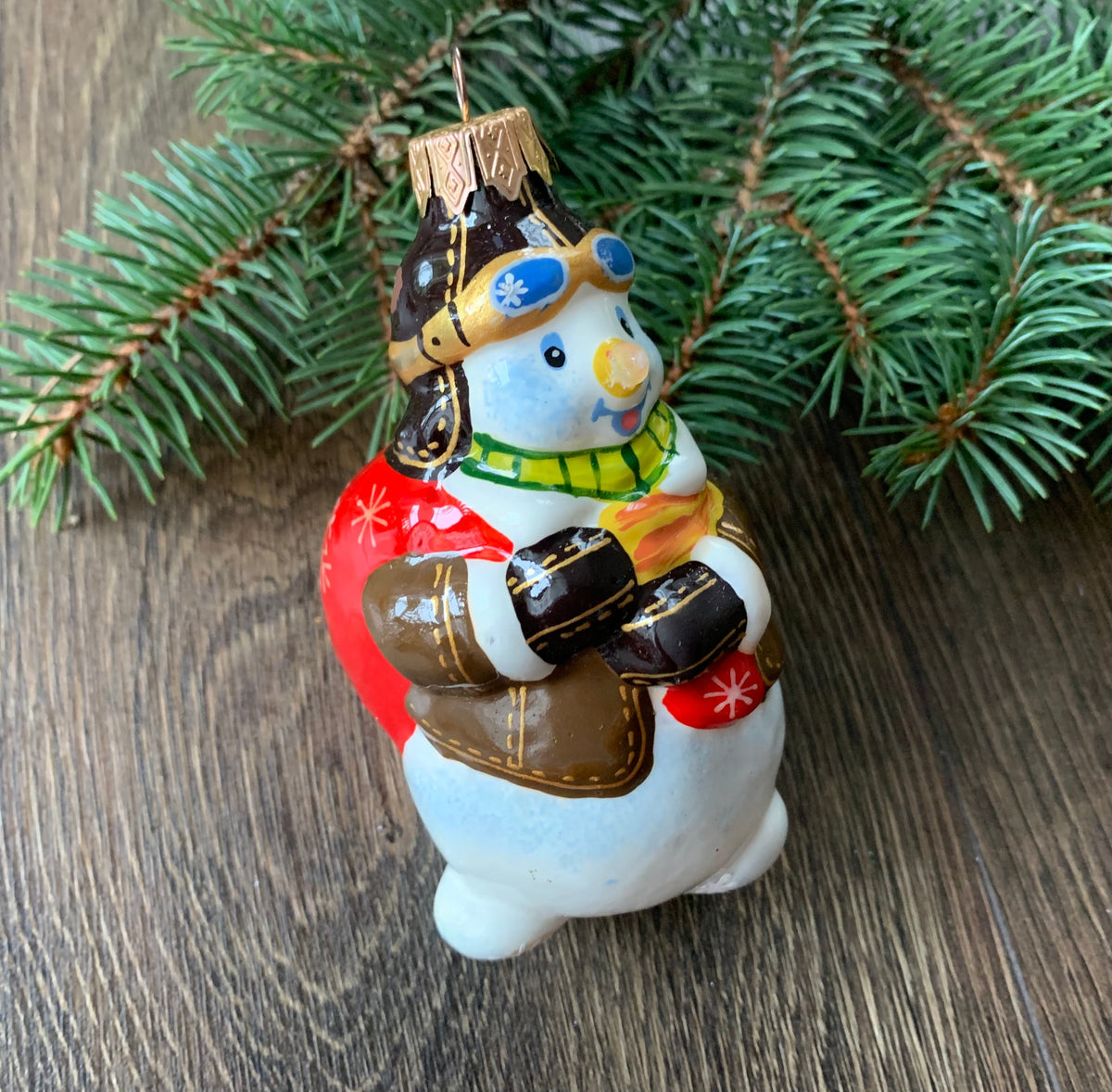 Christmas handmade glass ornaments, handmade Santa, bear, icicles and ...