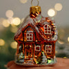 Winter house Christmas glass ornament, Handmade Christmas figurines, Collectible Christmas decor, home decoration, Christmas gift 2025