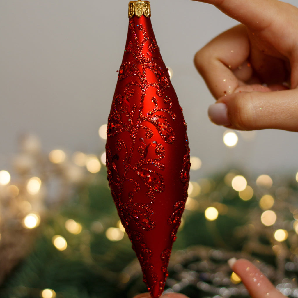 Icicle Christmas glass ornament, Handmade Christmas figurines, Collectible Christmas decor, home decoration, Christmas gift 2025