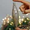 Icicle Christmas glass ornament, Handmade Christmas figurines, Collectible Christmas decor, home decoration, Christmas gift 2025
