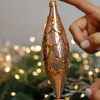 Icicle Christmas glass ornament, Handmade Christmas figurines, Collectible Christmas decor, home decoration, Christmas gift 2025 