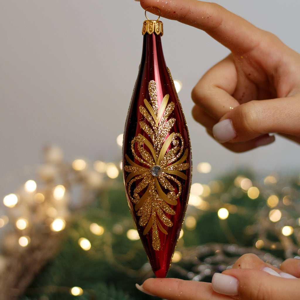 Icicle Christmas glass ornament, Handmade Christmas figurines, Collectible Christmas decor, home decoration, Christmas gift 2025 