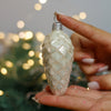 Pine Christmas glass ornament, Handmade Christmas figurines, Collectible Christmas decor, home decoration, Christmas gift 2025 