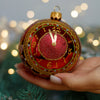 New Year Clock design Christmas glass ornament, Handmade Christmas ball, Collectible Christmas decor, home decoration, Christmas gift 2025 