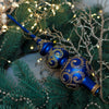 Blue Ornament Handmade Glass Christmas Tree Topper – 11 Inch Vintage Ornament, home decor, Christmas decoration, Christmas gift 2025 