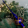 Royal Blue Ornament Handmade Glass Christmas Tree Topper – 11 Inch Vintage Ornament, home decor, Christmas decoration, Christmas gift 2025