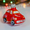 Retro red car Christmas glass ornament, Handmade Christmas ornament, Collectible Christmas decor, home decoration, Christmas gift 2025