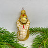 Cobra Christmas glass ornament, Handmade Christmas figurines, Collectible Christmas decor, home decoration, Christmas gift 2025