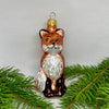 Fox Christmas glass ornament, Handmade Christmas figurines, Collectible Christmas decor, home decoration, Christmas gift 2025 