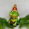 Frog Prince Christmas glass ornament, Handmade Christmas figurines, Collectible Christmas decor, home decoration, Christmas gift 2025