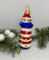 Lighthouse glass Christmas handmade ornament, Luxury Christmas glass decoration, Christmas tree glass ornament ChristmasboxStore