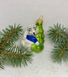 Rabbit hugs a Christmas tree glass Christmas handmade ornament, Luxury Christmas glass decoration, Christmas tree glass ornament ChristmasboxStore