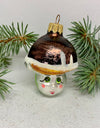Mushroom with glitter glass Christmas handmade ornament, Luxury Christmas glass decoration, Christmas tree glass ornament ChristmasboxStore