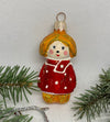 Kuzya red and gold glass Christmas handmade ornament, Luxury Christmas glass decoration, Christmas tree glass ornament ChristmasboxStore