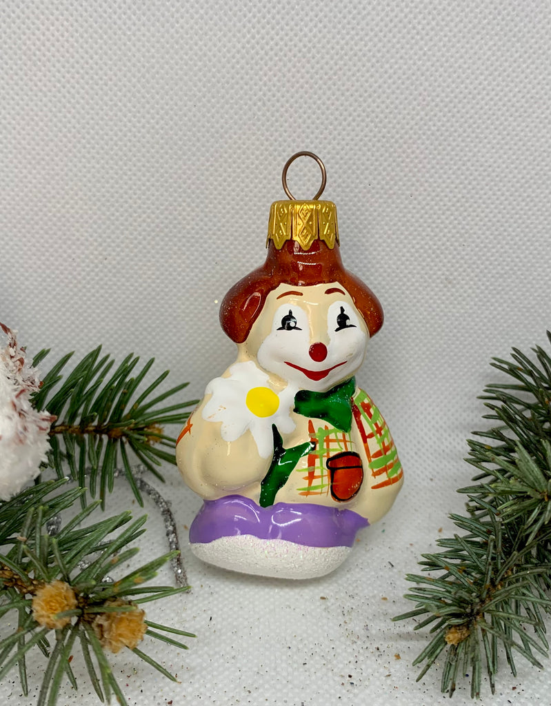 Clown glass Christmas handmade ornament, Luxury Christmas glass decoration, Christmas tree glass ornament ChristmasboxStore