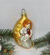 Girl with a violin glass Christmas handmade ornament, Luxury Christmas glass decoration, Christmas tree glass ornament ChristmasboxStore