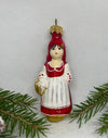 Red Riding Hood glass Christmas handmade ornament, Luxury Christmas glass decoration, Christmas tree glass ornament ChristmasboxStore