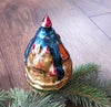 RARE! Buyan Island Antique Christmas glass ornament, vintage christmas 1950s, Retro Christmas ChristmasboxStore