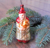 RARE! King with rooster Antique Christmas glass ornament, vintage christmas 1950s, Retro Christmas ChristmasboxStore