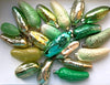 20 Cucumbers Antique glass Christmas ornaments 1960s Christmas,vintage Xmas ChristmasboxStore