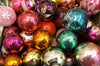 10 Assorted glass christmas tree ball ornaments,assortment xmas antique balls,vintage ChristmasboxStore