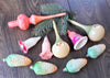 Rare! Christmas glass tree topper + ornaments, 1950s Christmas, vintage Xmas decorations ChristmasboxStore