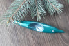Icicle Antique glass Christmas ornament, 1970s vintage Christmas tree glass ornament ChristmasboxStore