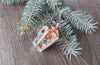Christmas retro glass ornament, vintage Christmas 1950s decoration, Antique Christmas ornament ChristmasboxStore