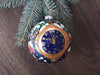 Clock Glass Ball Christmas Ornament Hand painted ornament ChristmasboxStore