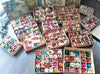 RARE! 13 boxes Vintage 1960's German Deep Star Indent Christmas Tree Ornaments Baubles Christmas glass ChristmasboxStore