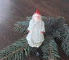 Girl 1950s christmas glass vintage decoration, retro ornament christmas tree, decor ChristmasboxStore