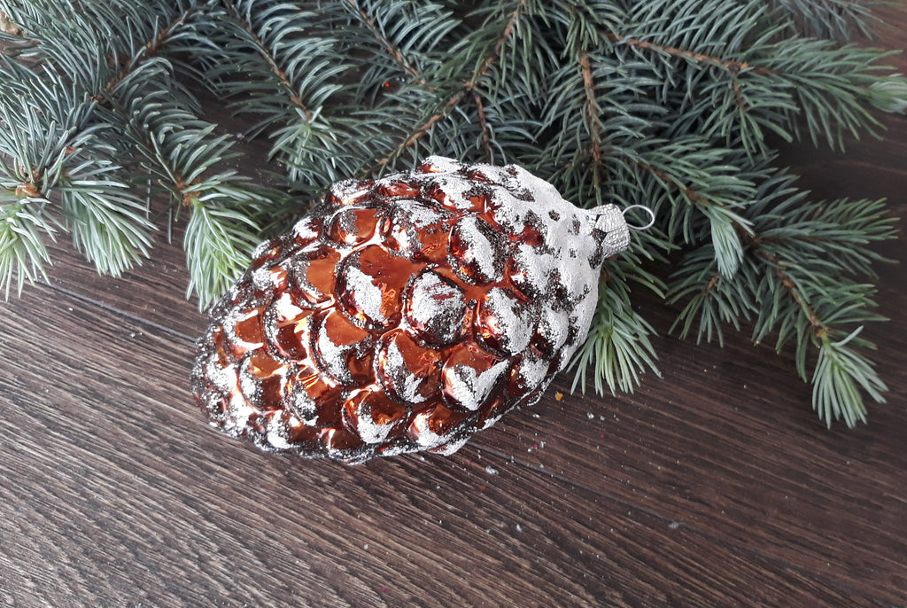 Big Cone handmade Christmas glass ornament, Luxury Gift ideas,Christmas Gift ChristmasboxStore