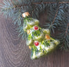 Christmas tree glass handmade ornament, Blown Glass Christmas decoration, Christmas Gift ChristmasboxStore