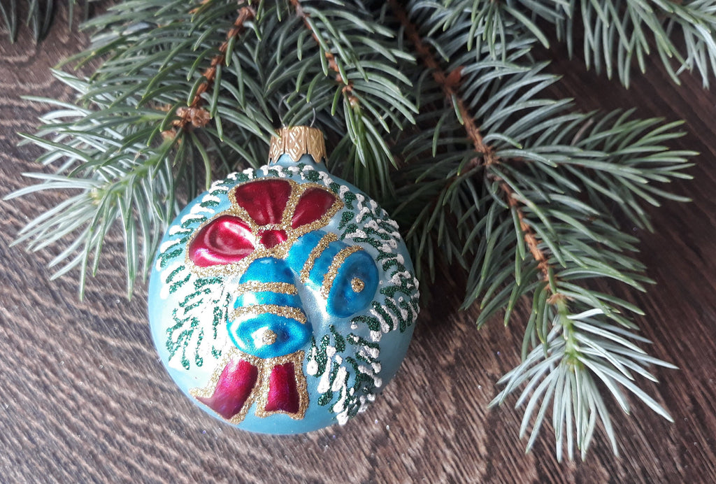 Bell Hand-painted christmas glass ornaments, Luxury Christmas decoration ChristmasboxStore