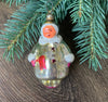 RARE! Girl with red flag  Antique Christmas glass ornament, vintage christmas 1950s, Retro Christmas ChristmasboxStore