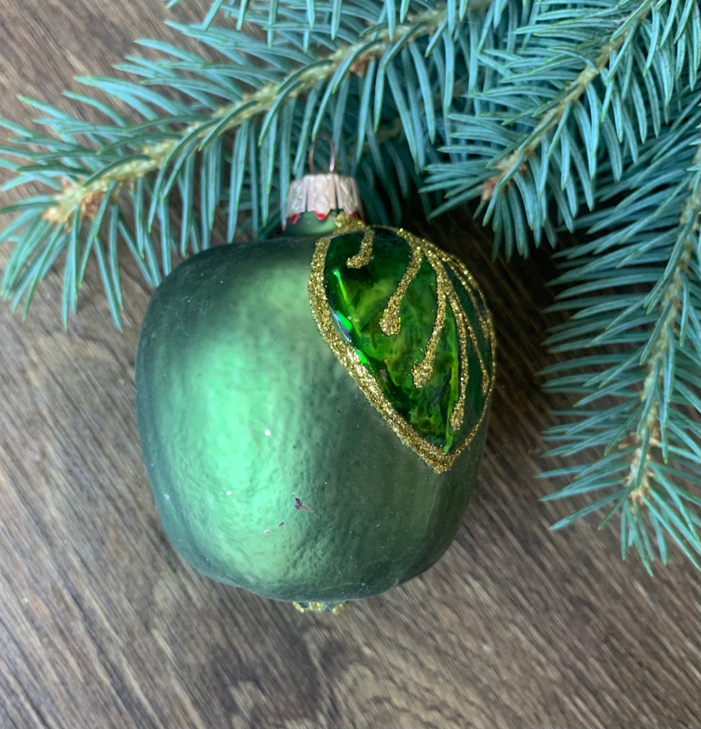 Apple Handmade Christmas glass ornament tree decorations, christmas gifts ChristmasboxStore