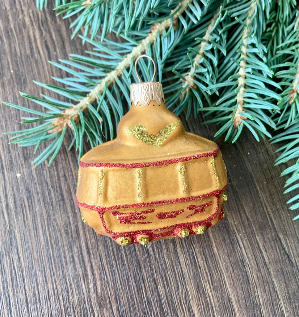 Bus Christmas glass handmade ornament, christmas tree decorations, christmas tree decor ChristmasboxStore