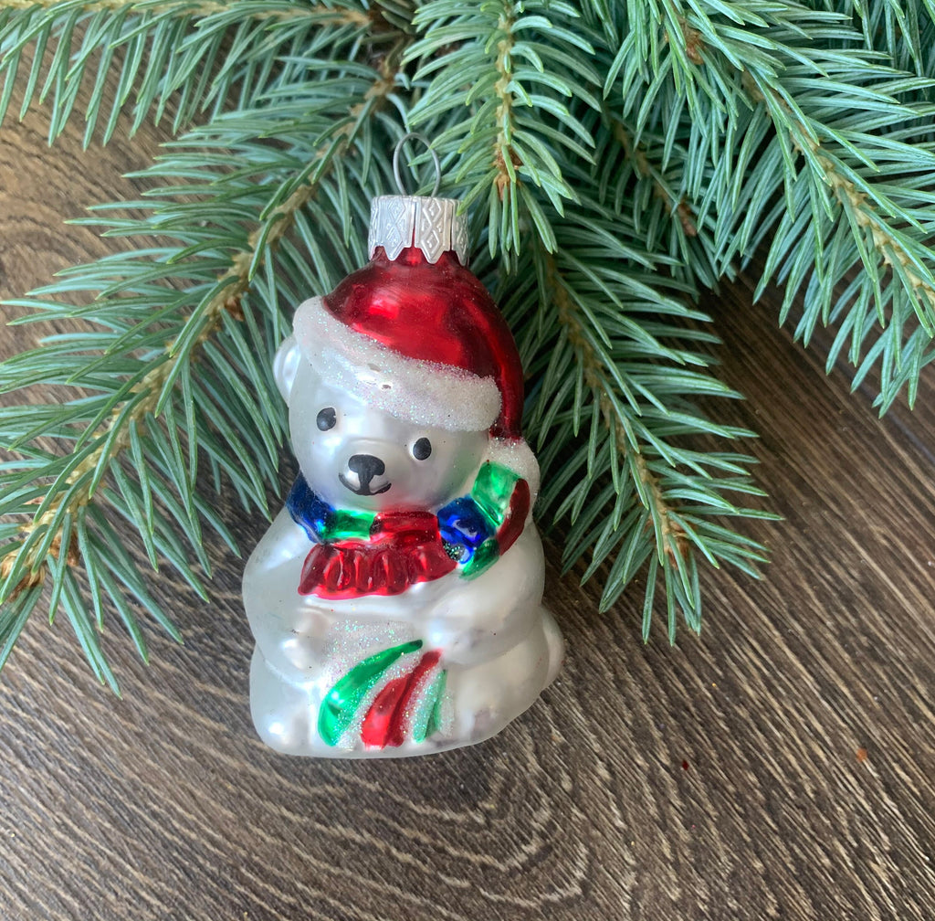 Bear Handmade Christmas glass ornament ,christmas tree decorations christmas, gifts christmas tree christmas decor ChristmasboxStore