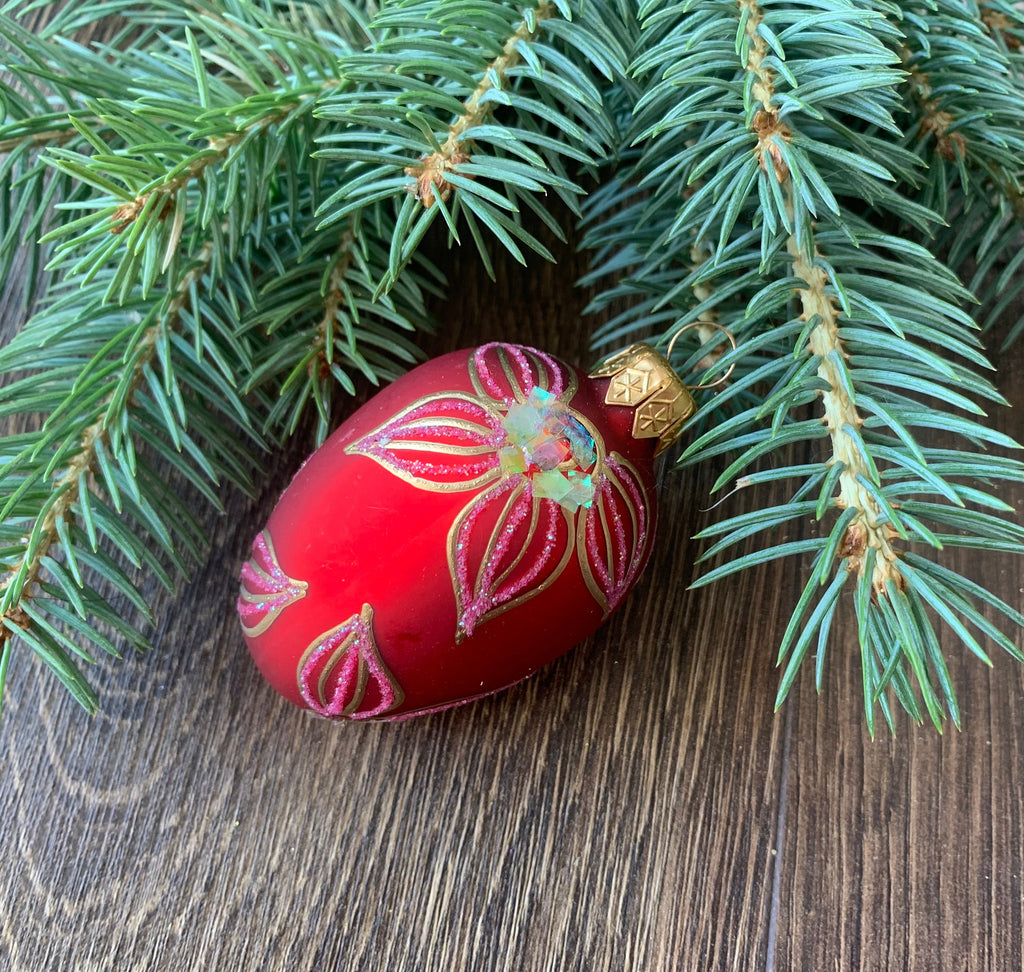 Christmas glass handmade ornament, christmas tree decoration, tree christmas decor ChristmasboxStore