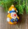 Clown Christmas glass handmade ornament, Luxury Christmas tree glass decoration, snowmen ChristmasboxStore