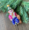 Clown with dog Christmas glass handmade ornament, Luxury Christmas glass decoration, Gift ideas, Christmas Gift ChristmasboxStore