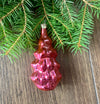 Christmas tree glass vintage ornament, Retro Christmas 1970s decoration, Antique Christmas ornament ChristmasboxStore