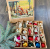 RARE! Vintage  GDR 1960's German Christmas Tree Ornaments. Reflector, Baubles Christmas glass ChristmasboxStore
