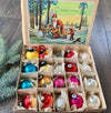 RARE! Vintage 1970's German (GDR) Christmas Tree Ornaments, Baubles Christmas glass ChristmasboxStore
