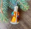 Girl Antique glass Christmas ornament, 1950s vintage Christmas tree glass decoration ChristmasboxStore