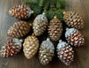 10 Big Cones Christmas glass ornaments, Handmade Christmas glass ornaments ChristmasboxStore