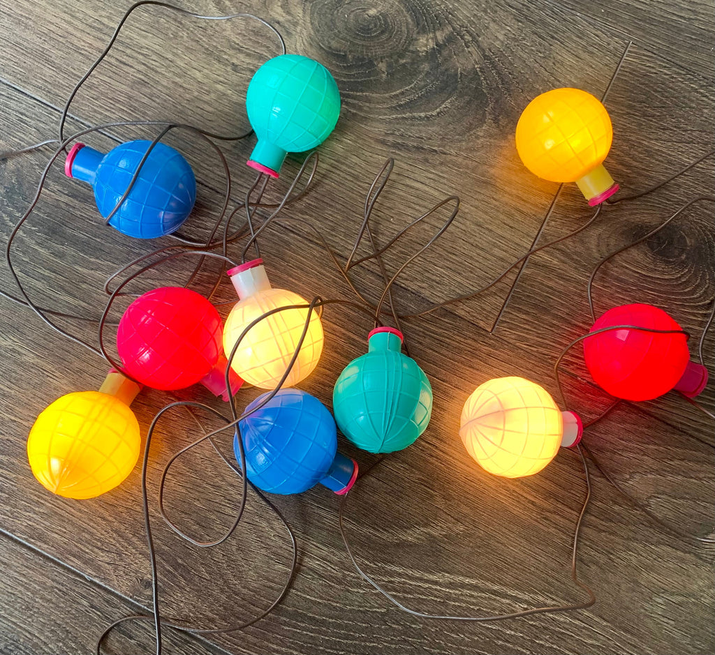 Vintage Christmas Garland, Retro Christmas Lights ChristmasboxStore